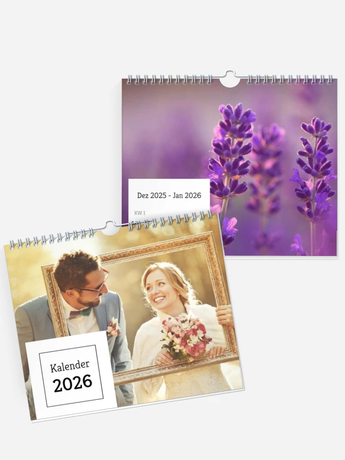 Wochen-Wandkalender Quadrat