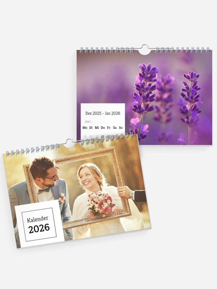 Wochen-Wandkalender Quadrat
