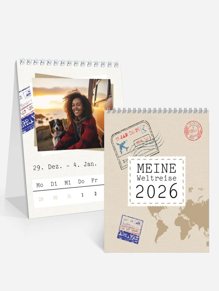 Wochen-Tischkalender Reisefieber