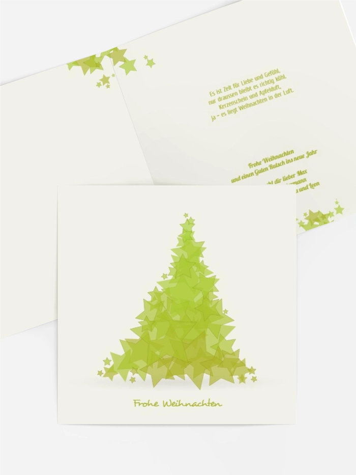 Weihnachtsgrußkarte Designerbaum Weihnachtsgrußkarte Designerbaum