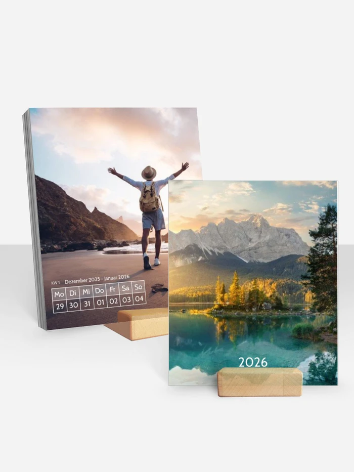 Tischkalender Dezent | Woche