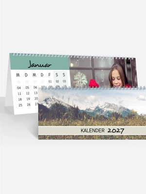 Monats-Tischkalender Hoch Farbenspiel