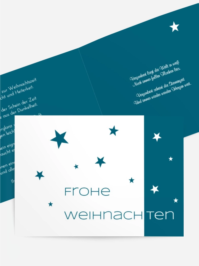 Weihnachtskarte Geschäftlich Classic Stars Weihnachtskarte Geschäftlich Classic Stars
