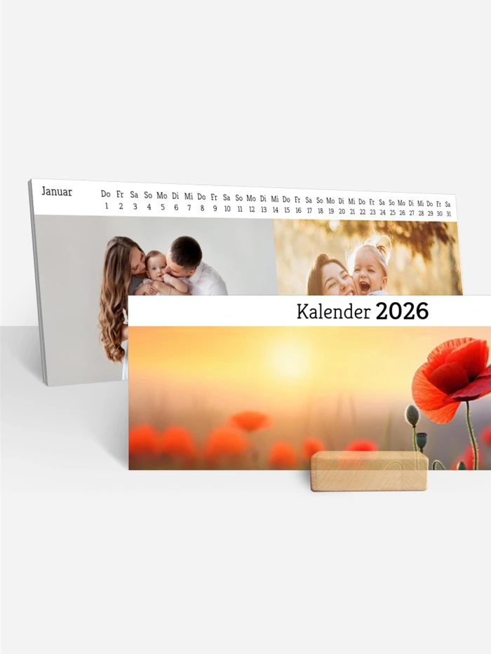 Monats-Tischkalender Blanko quer