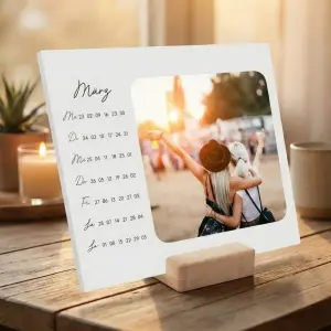 Tischkalender 2026 mit edlem Buchenholzständer – perfekt als Geschenk