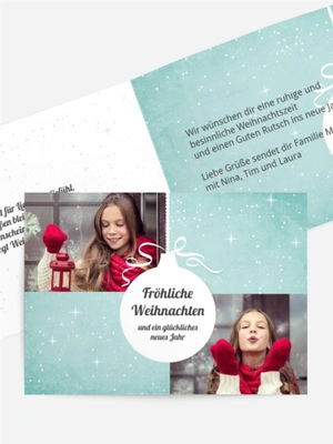 Weihnachtsgrußkarte Sternenglanz Weihnachtsgrußkarte Sternenglanz