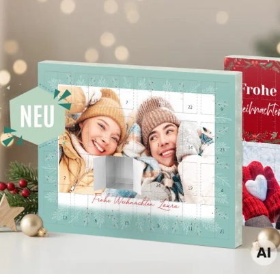 Foto Adventskalender zum Selbstbefüllen