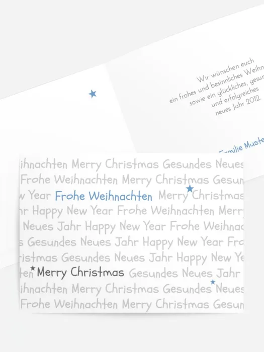 Weihnachts Grußkarte privat Schrift Weihnachts Grußkarte privat Schrift