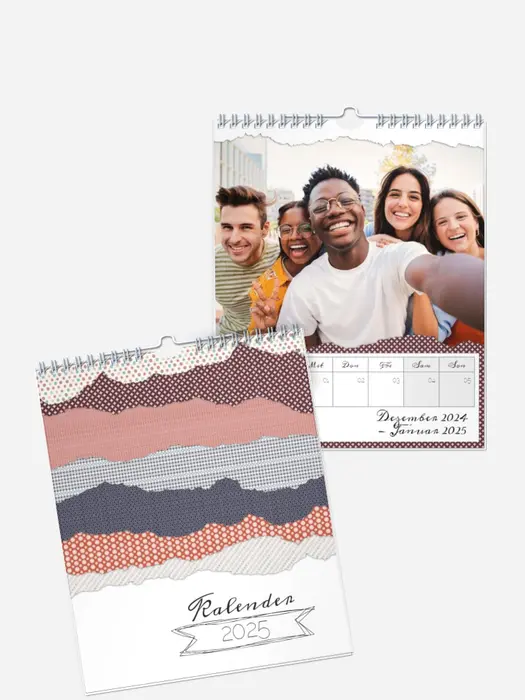 Wochen-Wandkalender Tapetenabriss Wochen-Wandkalender Tapetenabriss