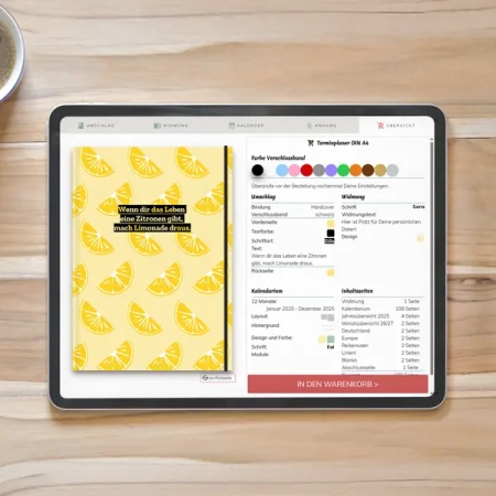 Taschenkalender in der Übersicht prüfen