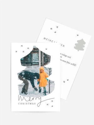 Weihnachtsgrußkarte Sternenglitzer Weihnachtsgrußkarte Sternenglitzer