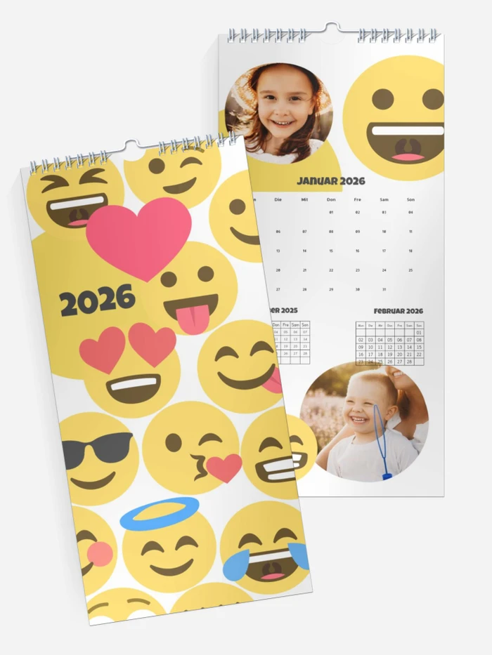 3-Monatskalender Smiley