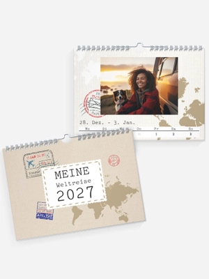 Wochen-Tischkalender Reisefieber Wochen-Tischkalender Reisefieber