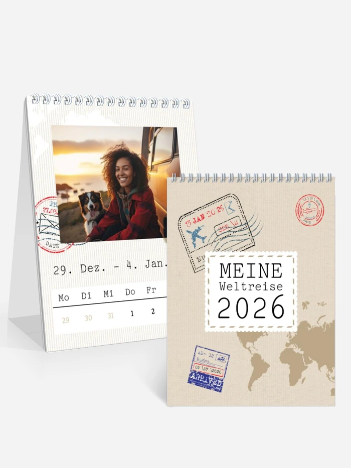 Wochen-Tischkalender Reisefieber