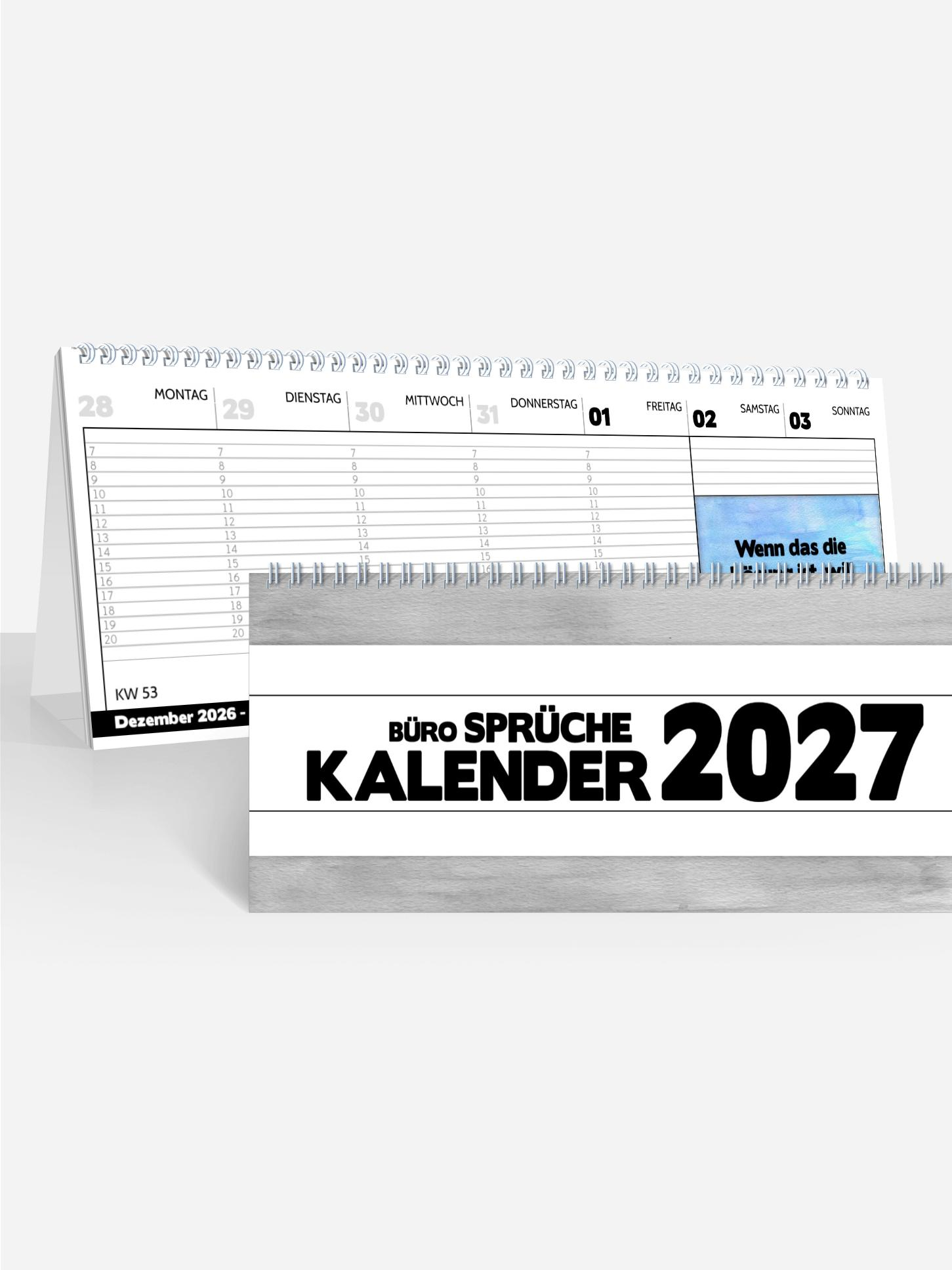 Terminplaner/Wochenplaner Bürosprüche