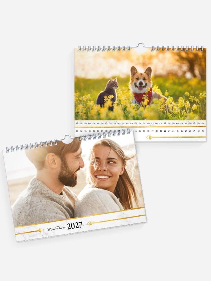 Wandkalender Marmor