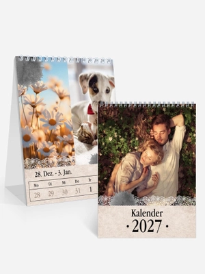 Wochen-Tischkalender Tintenklecks Wochen-Tischkalender Tintenklecks