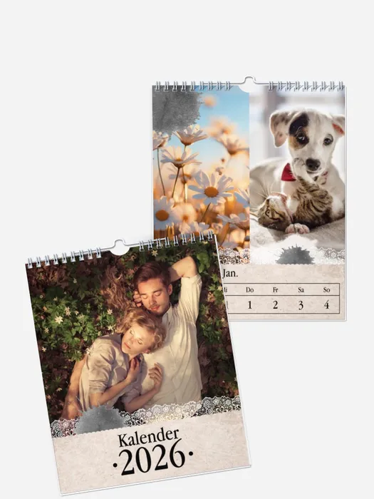 Wochen-Wandkalender Tintenklecks