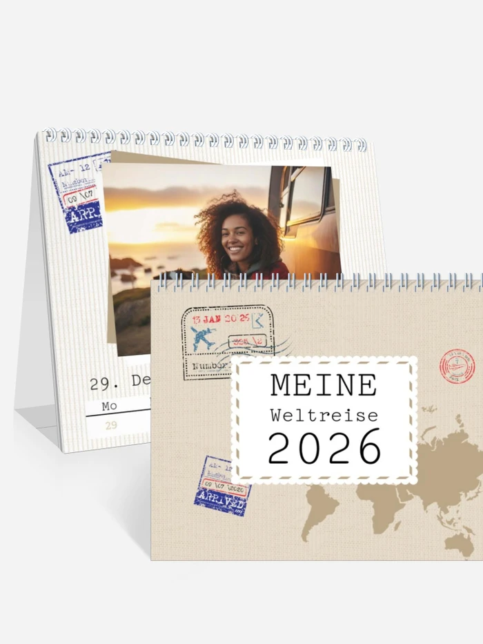 Wochen-Tischkalender Reisefieber