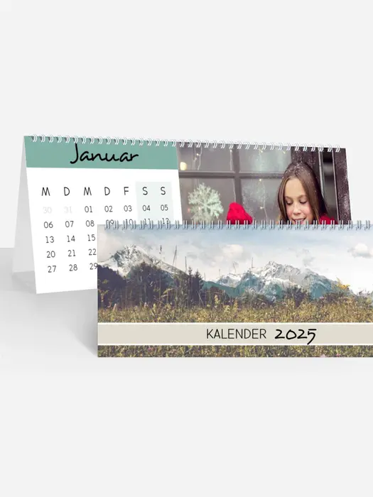 Monats-Tischkalender Hoch Farbenspiel