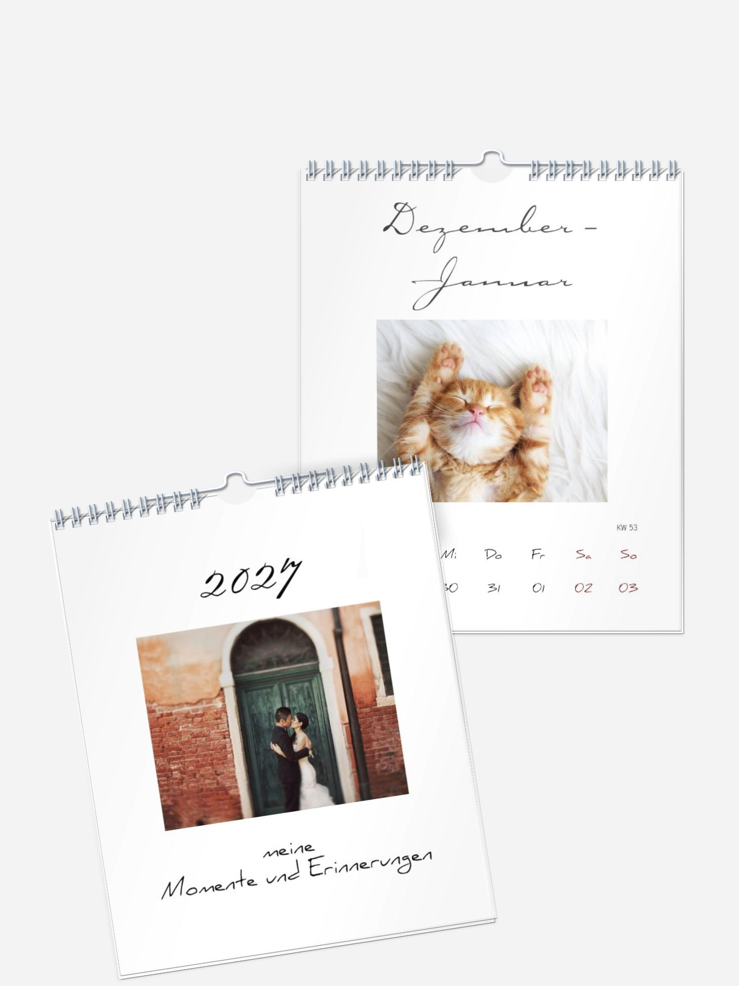 Wochen-Wandkalender Zierschrift Wochen-Wandkalender Zierschrift