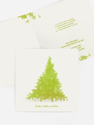 Weihnachtsgrußkarte Designerbaum Weihnachtsgrußkarte Designerbaum