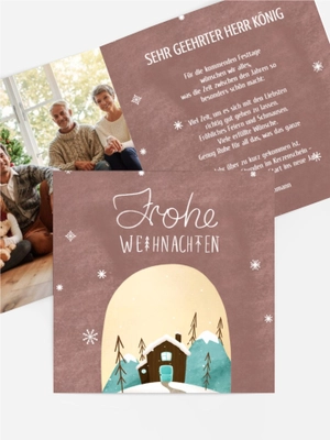 Weihnachtskarte Driving Home for Christmas Weihnachtskarte Driving Home for Christmas
