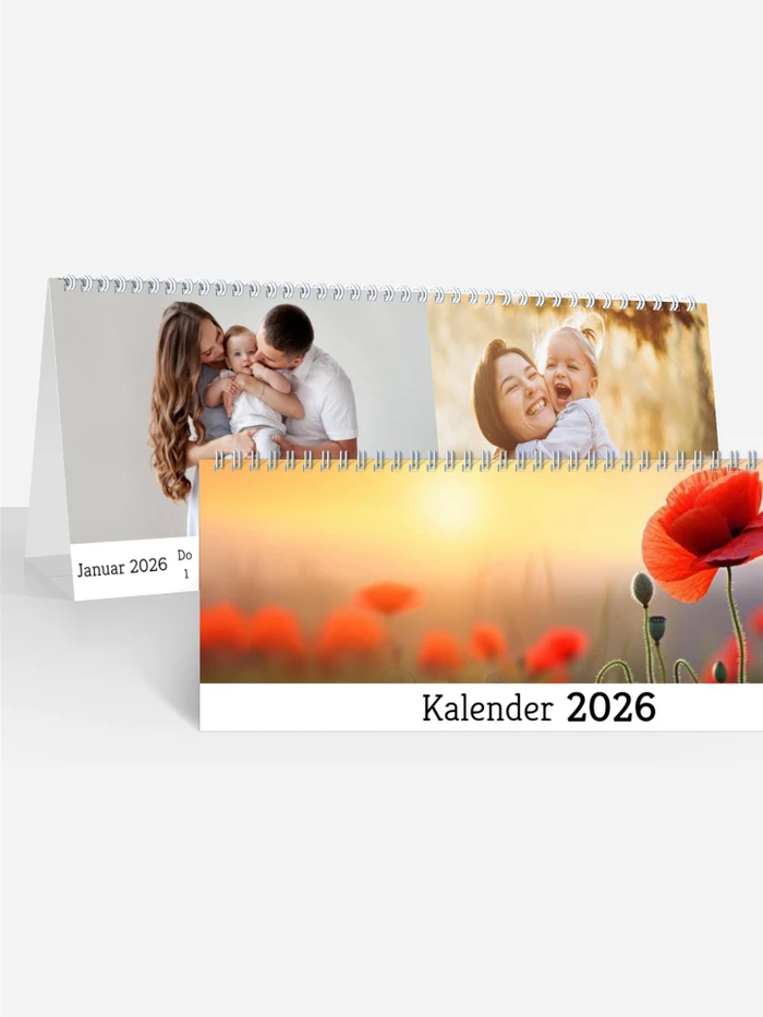 Monats-Tischkalender Blanko quer