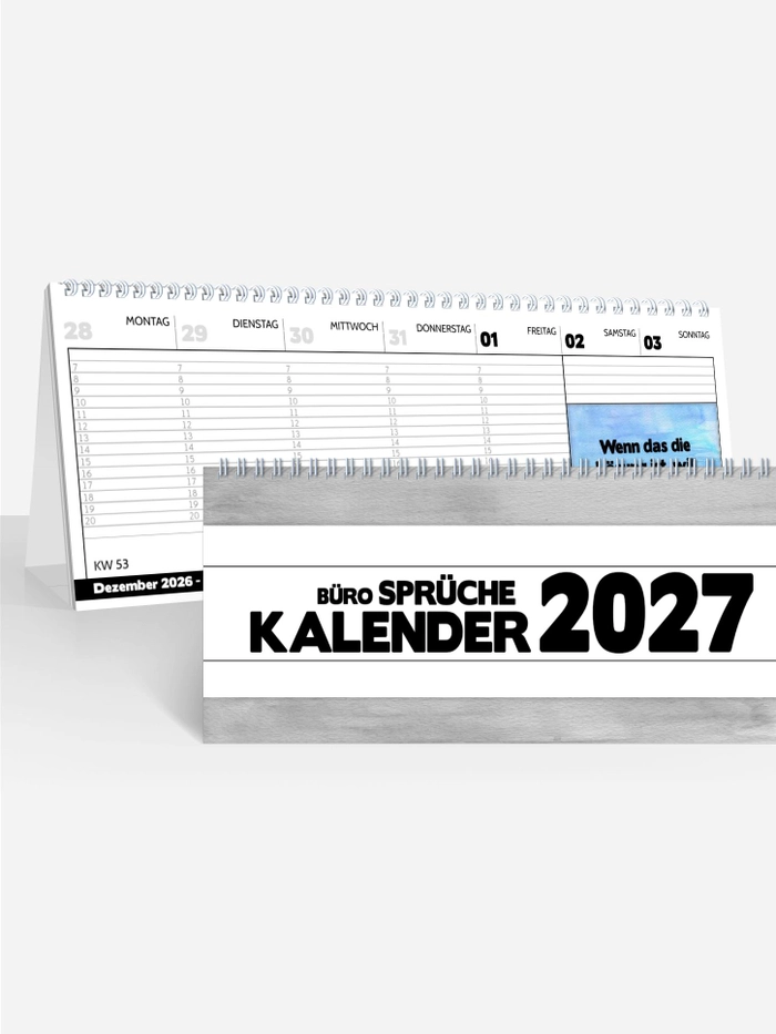 Terminplaner/Wochenplaner Bürosprüche