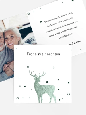 Weihnachtskarte Hirsch Weihnachtskarte Hirsch