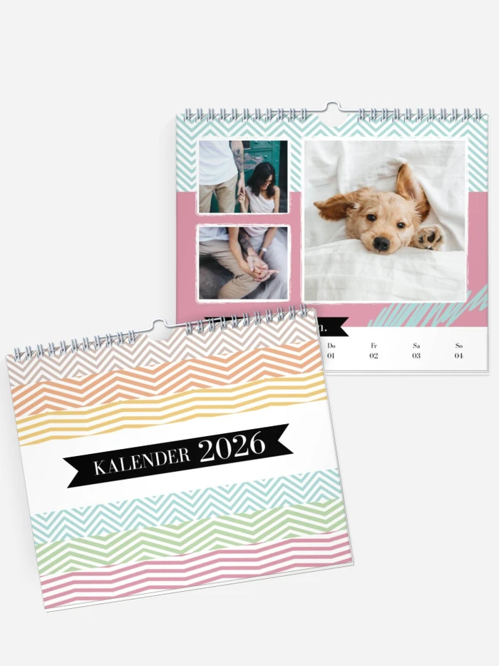 Wochen-Wandkalender Kunterbunt