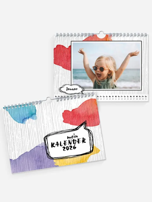 Wandkalender Gestrichelt