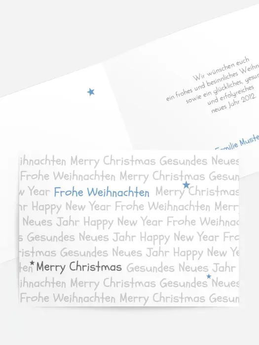 Weihnachts Grußkarte privat Schrift Weihnachts Grußkarte privat Schrift