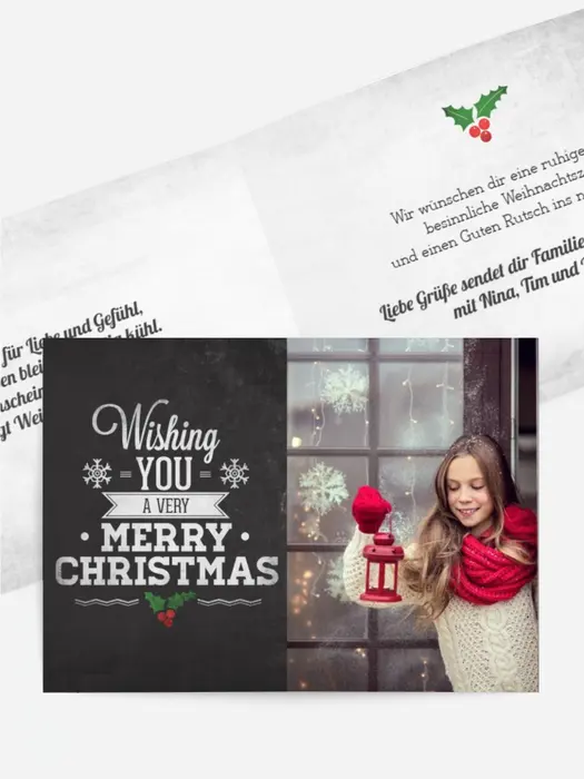 Weihnachtsgrußkarte Merry Christmas Weihnachtsgrußkarte Merry Christmas