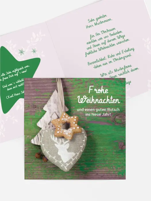 Weihnachtsgrußkarte Deko Weihnachtsgrußkarte Deko