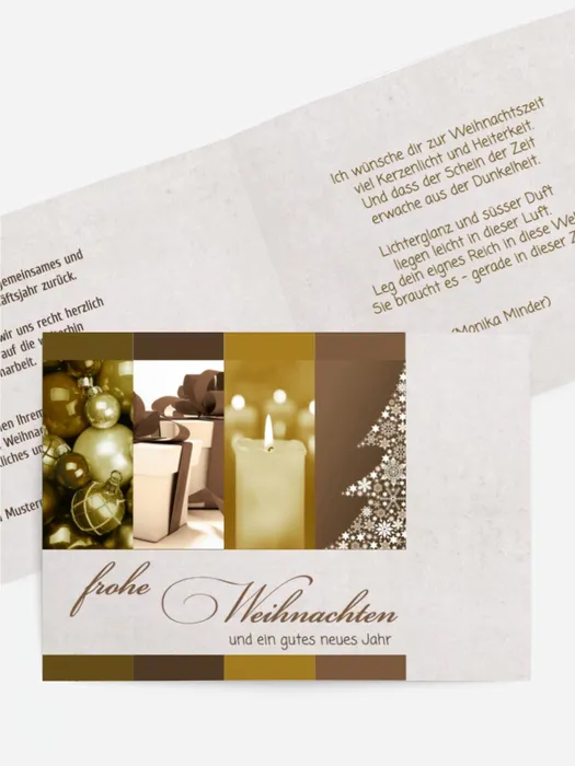 Weihnachtskarte Geschäftlich Farbklang Weihnachtskarte Geschäftlich Farbklang