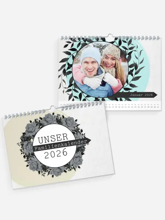 Wandkalender Blumenkranz