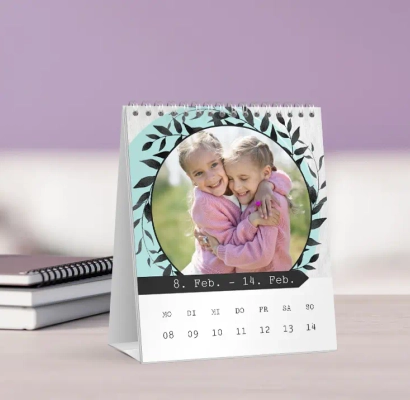Tischkalender 2027 selbst gestalten – praktischer Aufsteller