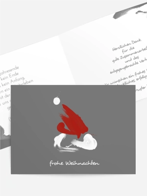 Weihnachtsgrußkarte Farbenmütze Weihnachtsgrußkarte Farbenmütze