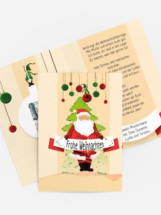 Weihnachtsgrußkarte Wichtel Weihnachtsgrußkarte Wichtel