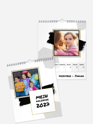 Wochen-Wandkalender Pinselstrich Wochen-Wandkalender Pinselstrich