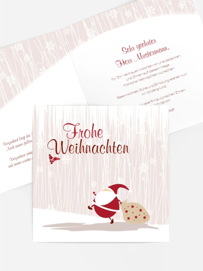 Weihnachtsgrußkarte Weihnachtsmann Weihnachtsgrußkarte Weihnachtsmann