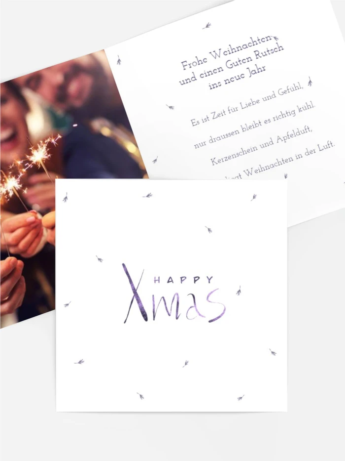 Weihnachtsgrußkarte Happy Xmas Weihnachtsgrußkarte Happy Xmas