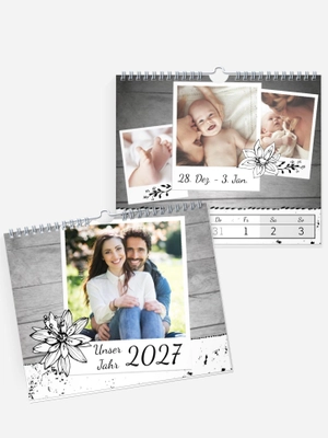 Wochen-Wandkalender Schnappschuss Wochen-Wandkalender Schnappschuss