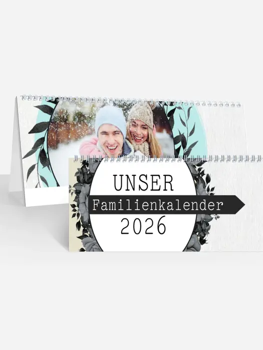 Wochen-Tischkalender Blumenkranz