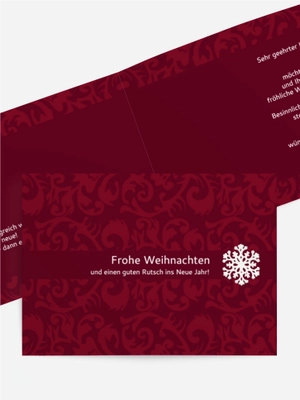 Weihnachtsgrußkarte Flocke Weihnachtsgrußkarte Flocke