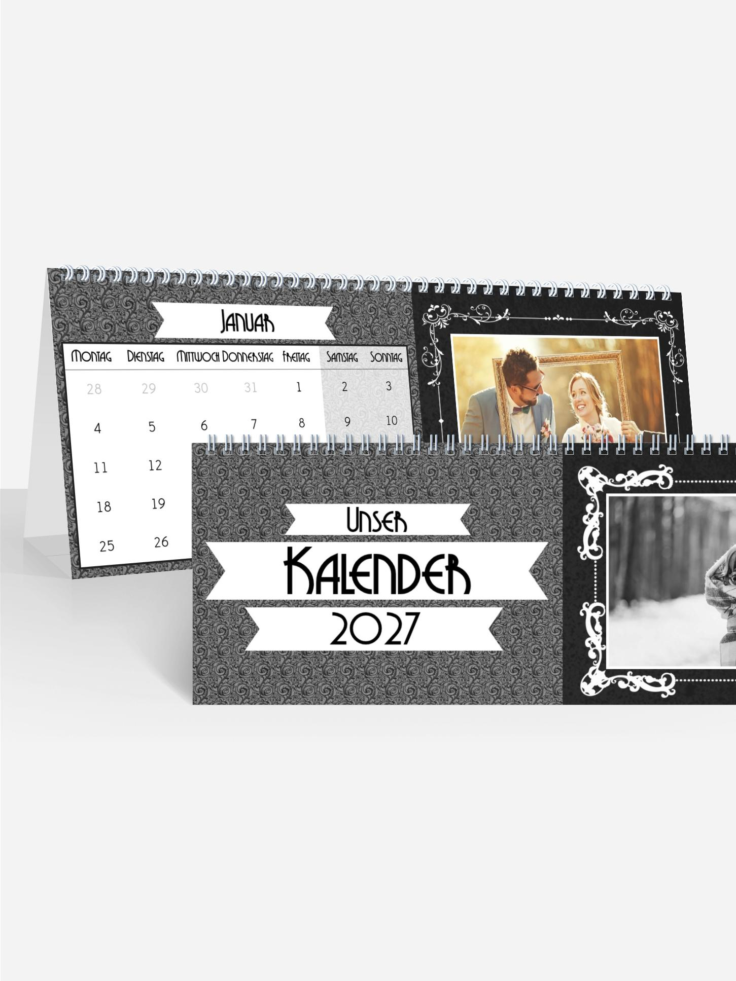 Monats-Tischkalender Eingerahmt Monats-Tischkalender Eingerahmt