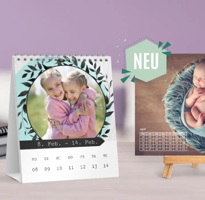 Tischkalender 2027 selbst gestalten – praktischer Aufsteller