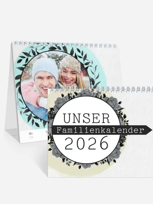 Wochen-Tischkalender Blumenkranz