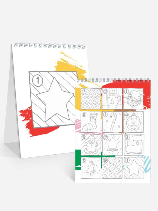 Adventskalender zum Ausmalen